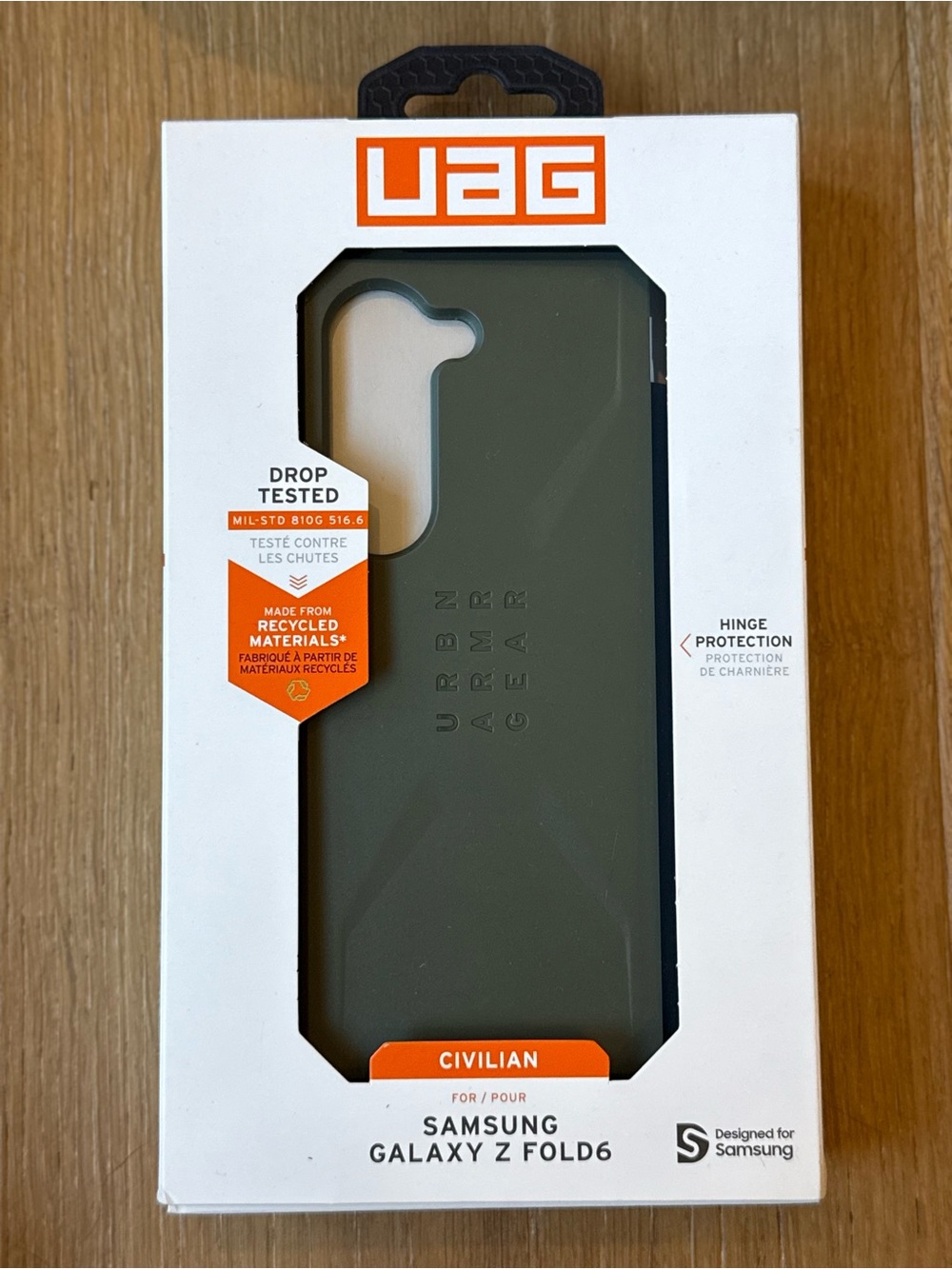 New UAG Urban ARMOR GEAR Civilian Case for Samsung Galaxy Z Fold6 Olive Green
